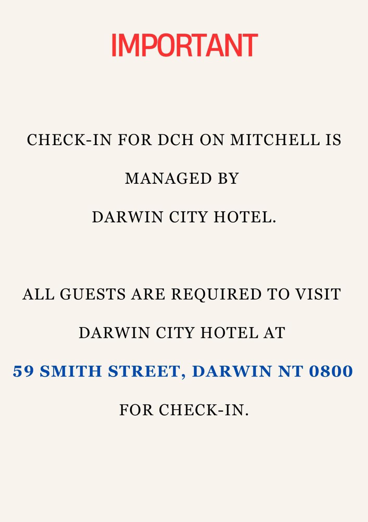 Dch On Mitchell Hotel Darwin Exterior photo